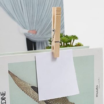 Heavy Duty Wooden Clothespins 100pcs for Crafts and Laundry