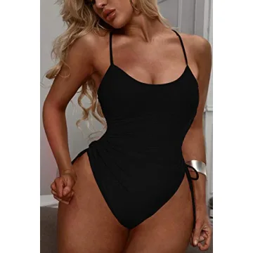 Stylish Ruched One Piece Swimsuit with Tummy Control
