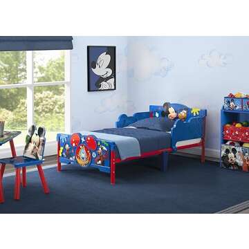 Delta Children Mickey Mouse 3D Toddler Bed, Blue