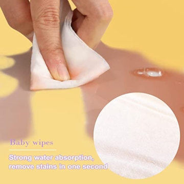 HAPPY BUM Saline Baby Wipes, Unscented & Travel Ready