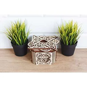 Wooden.City 3D Wooden Puzzle Mechanical Model for Adults and Teens, Mystery Box, DIY Kit for Self-Assembly, No Glue Required