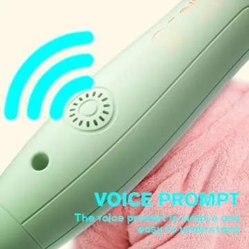 K&K 1.5 Inch Ceramic Curling Iron Brush - Double MCH Heater, 30s Heating, Cool-Tip Burn Protection, Non-Damaging 180 Degree Heat, Dual Voltage For Travel