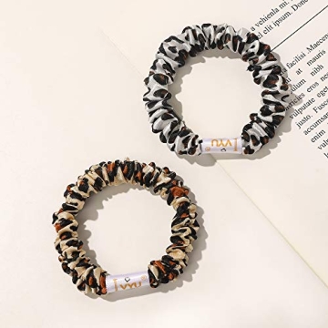 Silk Satin Scrunchies No Crease Hair Ties for Women Girls