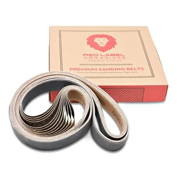 Red Label Abrasives 1 X 30 Inch 60 Grit Sanding Belts - Durable Silicon Carbide - 12 PACK for Knife ...