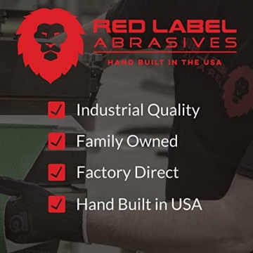 Red Label Abrasives 1x30 Sanding Belts - 12 Pack - USA made