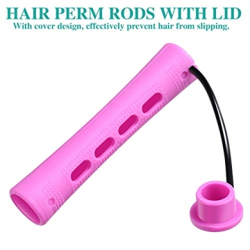 WILLBOND 60 Pcs Perm Rods for Natural Hair Styling