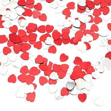 KINAKE Heart Confetti for Party Decor 4000 Pieces