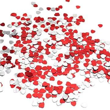 KINAKE Heart Confetti for Party Decor 4000 Pieces