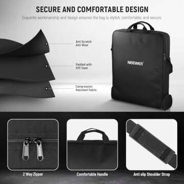 NEEWER 18" Ring Light Carrying Bag for Tripod and Accessories