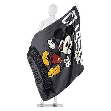 Disney's Mickey Mouse Micro Raschel Throw Blanket - Cozy & Cute