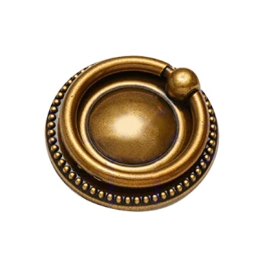 Skohom Antique Brass Ring Drawer Pulls - Timeless Elegance