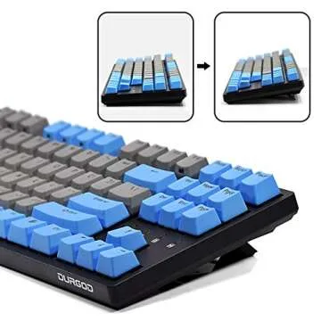 DURGOd Taurus K320 TKL Mechanical Keyboard - Silent Red Switches