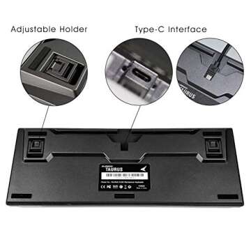 DURGOd Taurus K320 TKL Mechanical Keyboard - Silent Red Switches