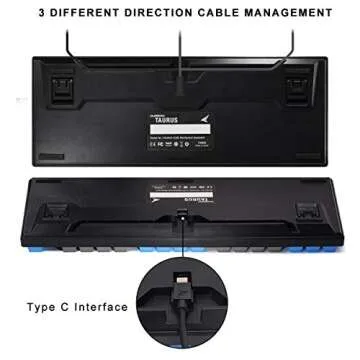 DURGOd Taurus K320 TKL Mechanical Keyboard - Silent Red Switches