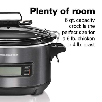 Hamilton Beach Digital Slow Cooker with Lid Lock