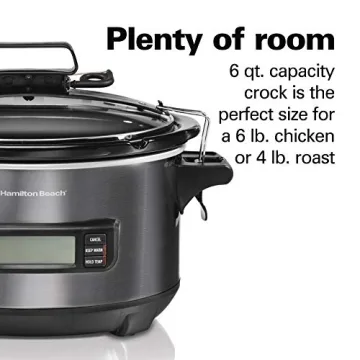 Hamilton Beach Digital Slow Cooker with Lid Lock