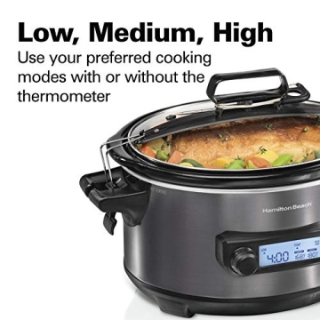 Hamilton Beach Digital Slow Cooker with Lid Lock