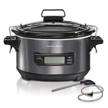 Hamilton Beach Digital Slow Cooker with Lid Lock