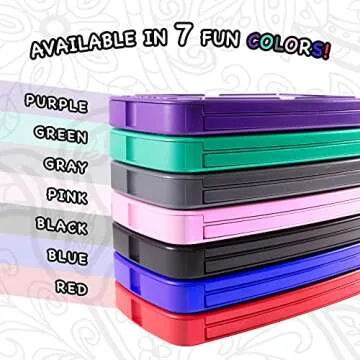 Colorpockit Coloring Kit Travel Art Set with Colored Pencils, 4x6 Coloring Cards, Built in Sharpener, Mess Free Trip Activities for Airplanes or Car, 8.5 x 5, 28 pieces