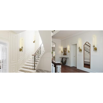 Joyunleo Brass Wall Sconces Stylish 19" Lighting Set
