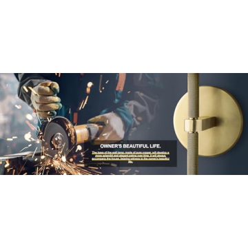 Joyunleo Brass Wall Sconces Stylish 19" Lighting Set