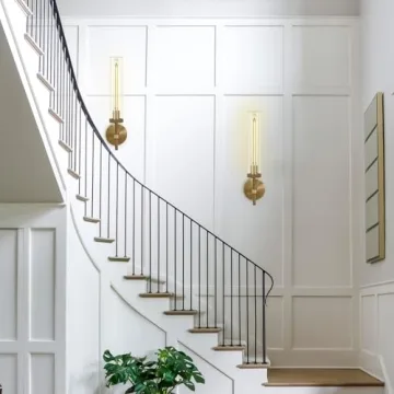 Joyunleo Brass Wall Sconces Stylish 19" Lighting Set