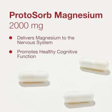 Protocol Magtein - 2,000mg Magnesium L-Threonate Magtein - Supports Brain Focus & Memory Health* - Kosher & Non-GMO - 90 Veg Capsules