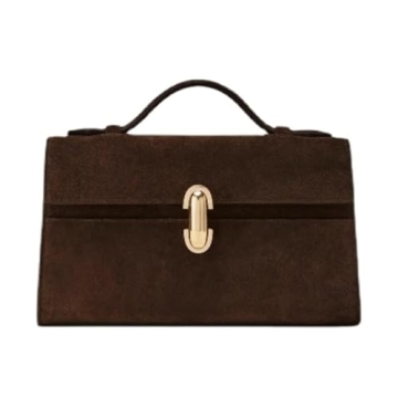 Stylish Women's Genuine Leather Hand Bag - Versatile Satchel Clutch (Coffee Color)