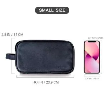 Elviros Travel Toiletry Bag: Stylish & Water-Resistant Dopp Kit