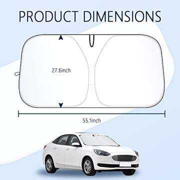 240T Thickened Automotive Glass Sunshade - Protect Your Car with Style