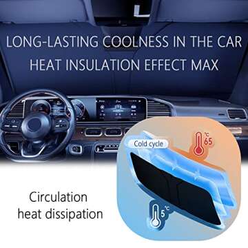 240T Thickened Car Windshield Sunshade - Cool Interiors