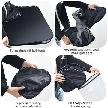 240T Thickened Car Windshield Sunshade - Cool Interiors