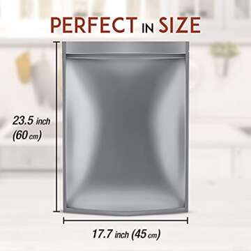 TekUnlimited - 10 Pack | 5 GALLON Mylar Bags w/ 15 (2000cc) Oxygen Absorbers (Individual) –10 mil Mylar Bags for Food Storage for Grains, Wheat, Rice, Dry Aging Bags for Meat - Long Term Food Storage