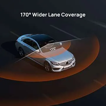 70mai 2.7K Dash Cam M500, eMMC Built-in 64GB Storage, 170° Wide Angle FOV, Parking Monitor, Time-Lapse Recording, Built in GPS, ADAS, iOS/Android App Control