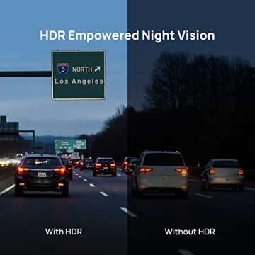 70mai 2.7K Dash Cam M500, eMMC Built-in 64GB Storage, 170° Wide Angle FOV, Parking Monitor, Time-Lapse Recording, Built in GPS, ADAS, iOS/Android App Control