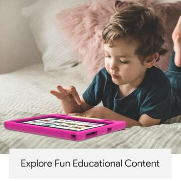 ApoloSignage Kids Tablet, 10.1" Tablet for Kids, Children's Tablet with Case, Expandable Storage, Ed...