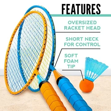 Fun Franklin Sports Badminton Set for Kids - Outdoor Play