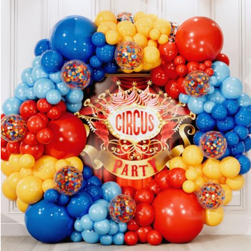 ALL-IN-1 Circus Balloons Arch Kit for Party Decorations