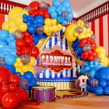 ALL-IN-1 Circus Balloons Arch Kit for Party Decorations