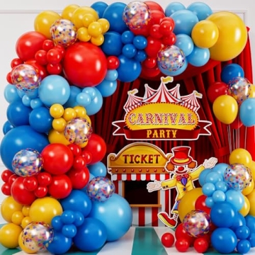ALL-IN-1 Circus Balloons Arch Kit for Party Decorations