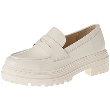 Elegant Ryan Lug Sole Loafers for Women - Comfort & Style in Cream