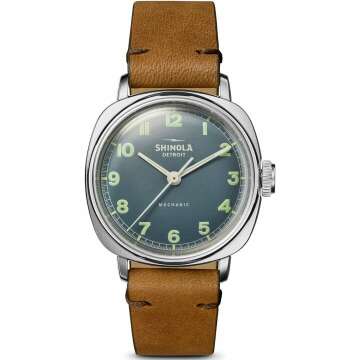 Shinola Mechanic 3h Watch - Stylish & Accurate 39mm