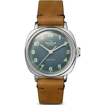Shinola Mechanic 3h Watch - Stylish & Accurate 39mm