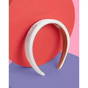 xo, Fetti Bachelorette Party Decorations Rhinestone Headband with Detachable Veil | White Headpiece Bridal Shower Gift, Bridesmaid Favors