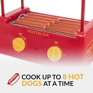 Nostalgia Hot Dog Roller - Cook Up to 8 Hot Dogs!