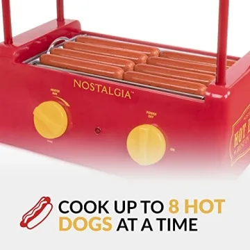 Nostalgia Hot Dog Roller - Cook Up to 8 Hot Dogs!