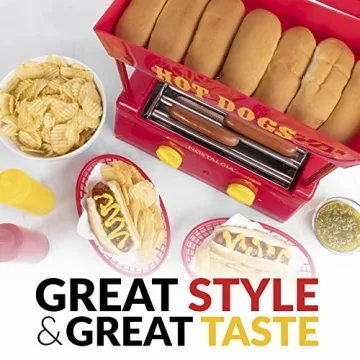 Nostalgia Hot Dog Roller - Cook Up to 8 Hot Dogs!