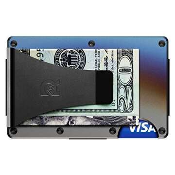 Ridge Wallets for Men - Slim Minimalist Wallet For Men, Front Pocket Wallets for Men, RFID Wallet Fo...