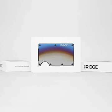 Ridge Wallets for Men - Slim Minimalist Wallet For Men, Front Pocket Wallets for Men, RFID Wallet For Men - Card Holder Wallet (Carbon Fiber)