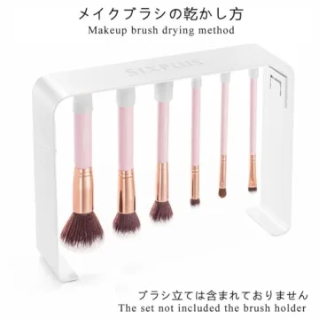 SIXPLUS 11Pcs Pink Makeup Brush Set with Travel Bag
